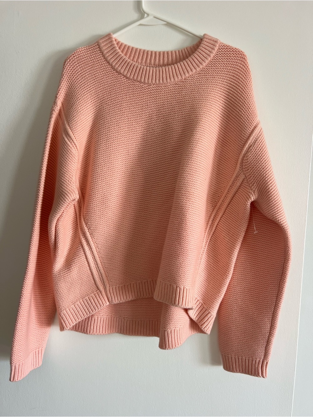 Banana Republic Pink/Peach Crewneck Knit Sweater